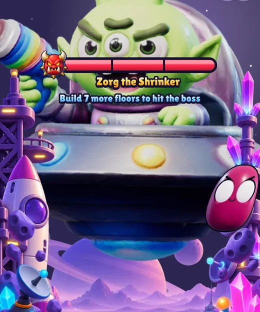 Zorg the Shrinker, the space boss