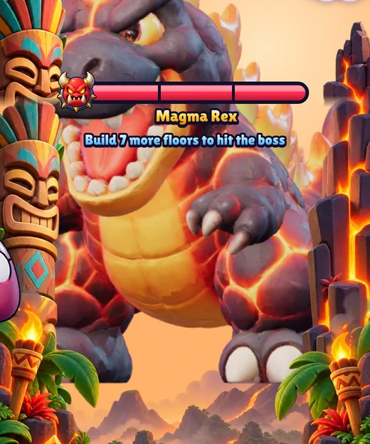 Magma Rex, the volcano boss